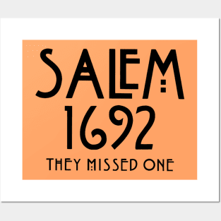 Salem Witch 1692 They Missed One Posters and Art